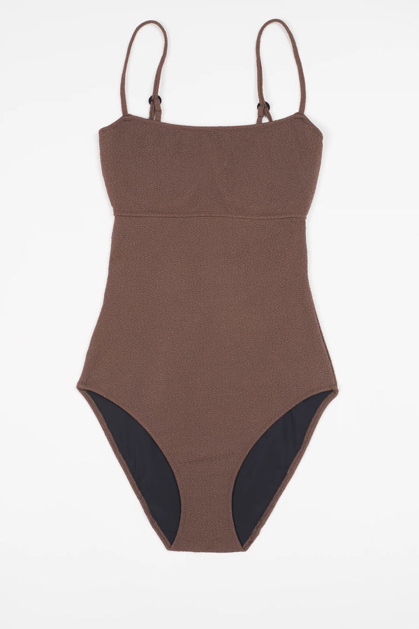 Boucle Hidden Underwire One Piece Suit Chocolate