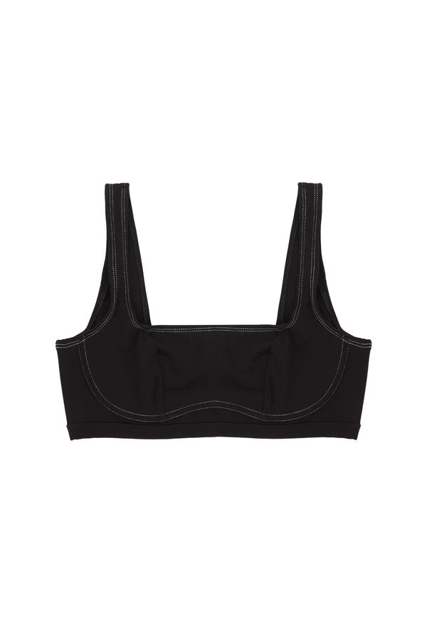 Kelly U/W Bandeau Bikini Top Black