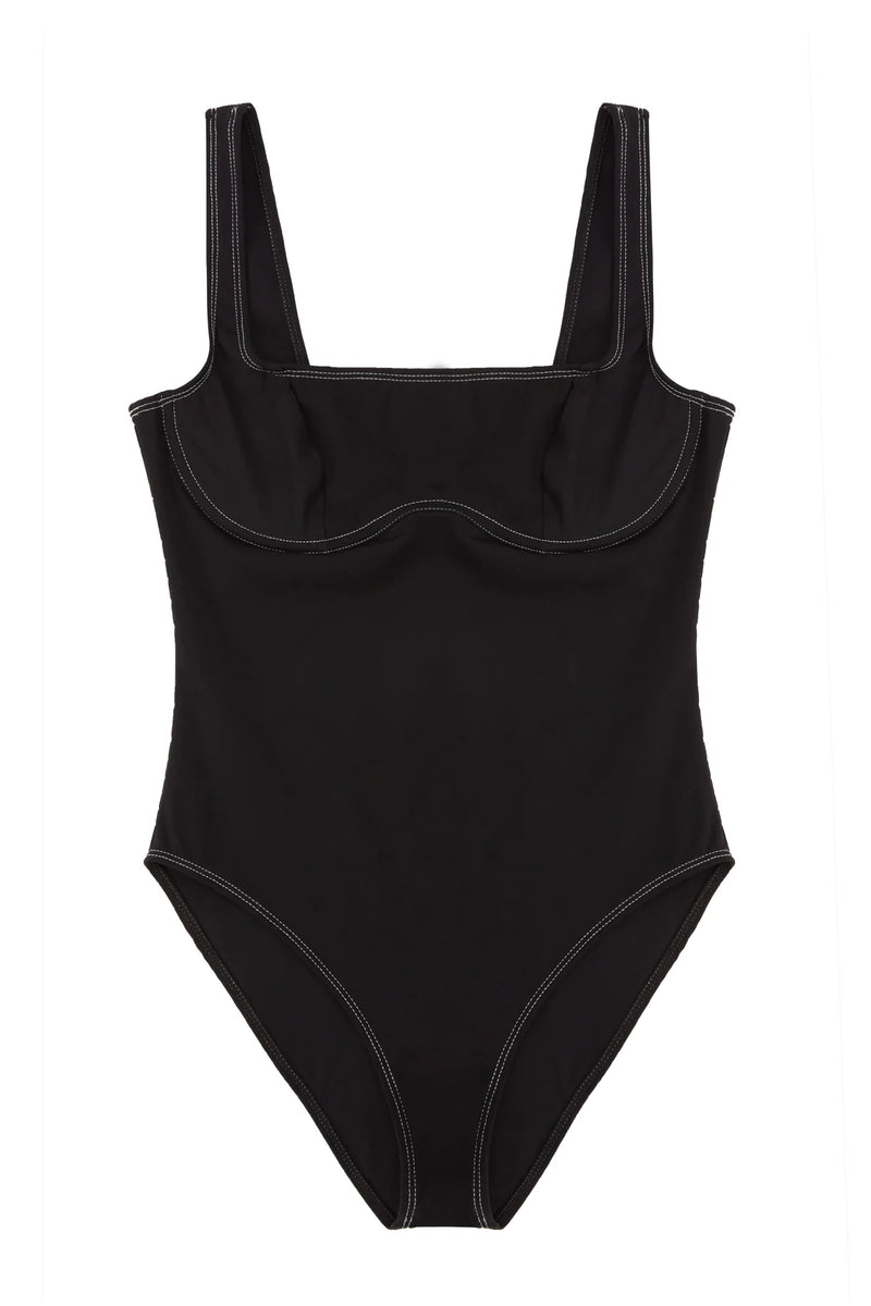 Kelly U/W Bandeau One Piece Suit Black