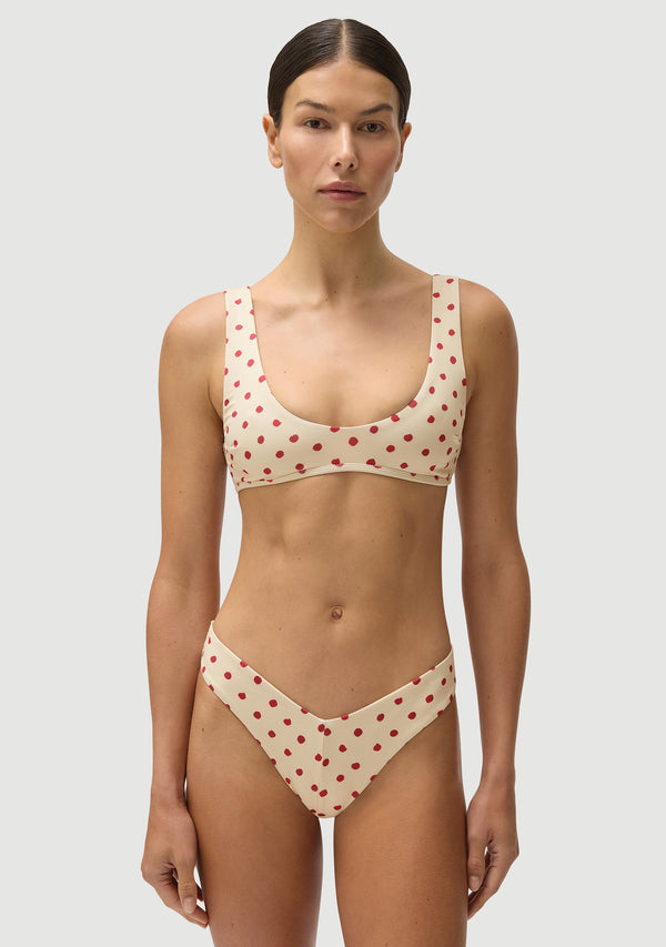 Alfie Top Polka Red