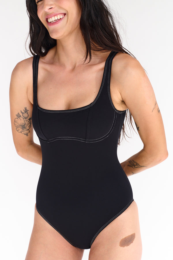 Kelly U/W Bandeau One Piece Suit Black