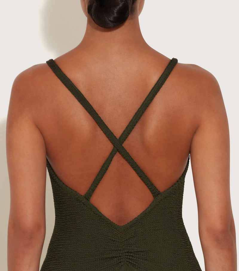 Bette Swim Metallic Khaki