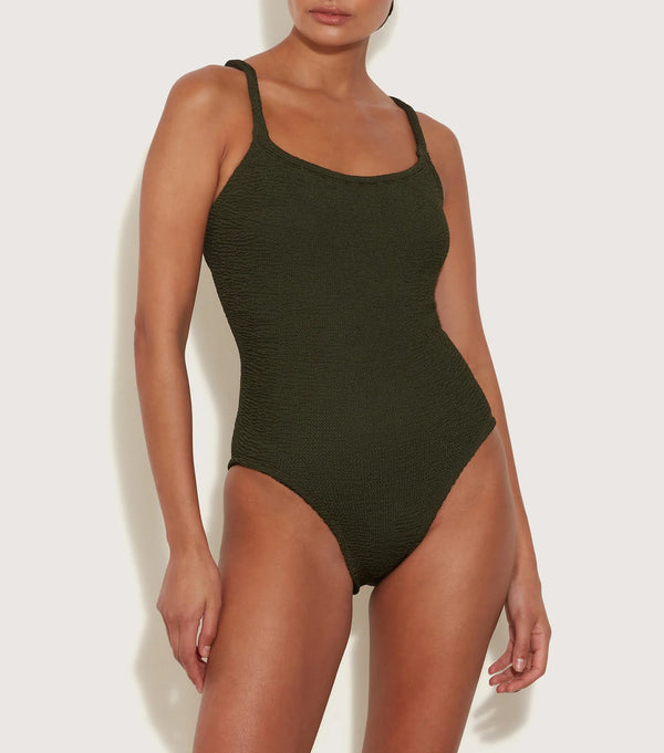 Bette Swim Metallic Khaki