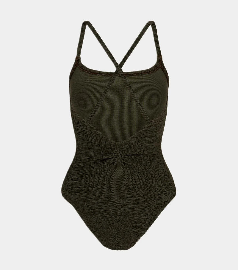 Bette Swim Metallic Khaki