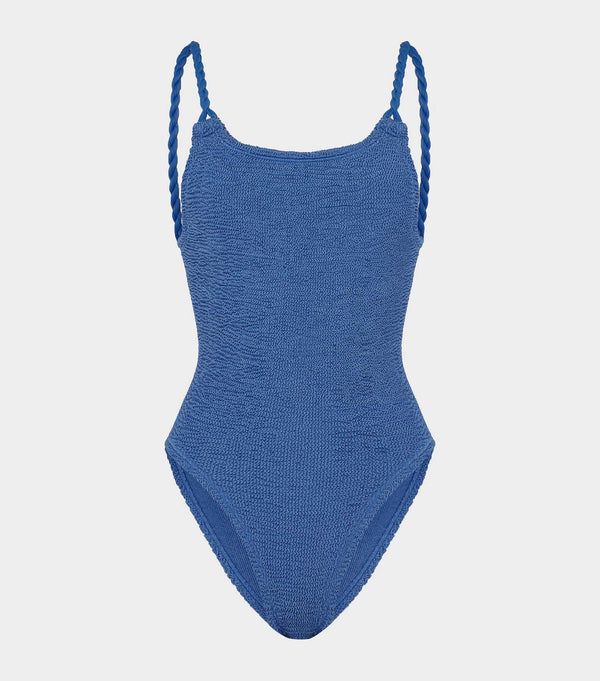 Camille Swim Metallic Denim
