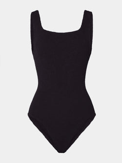 Coverage Square Neck Swim Black