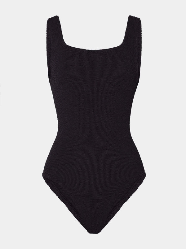 Coverage Square Neck Swim Black