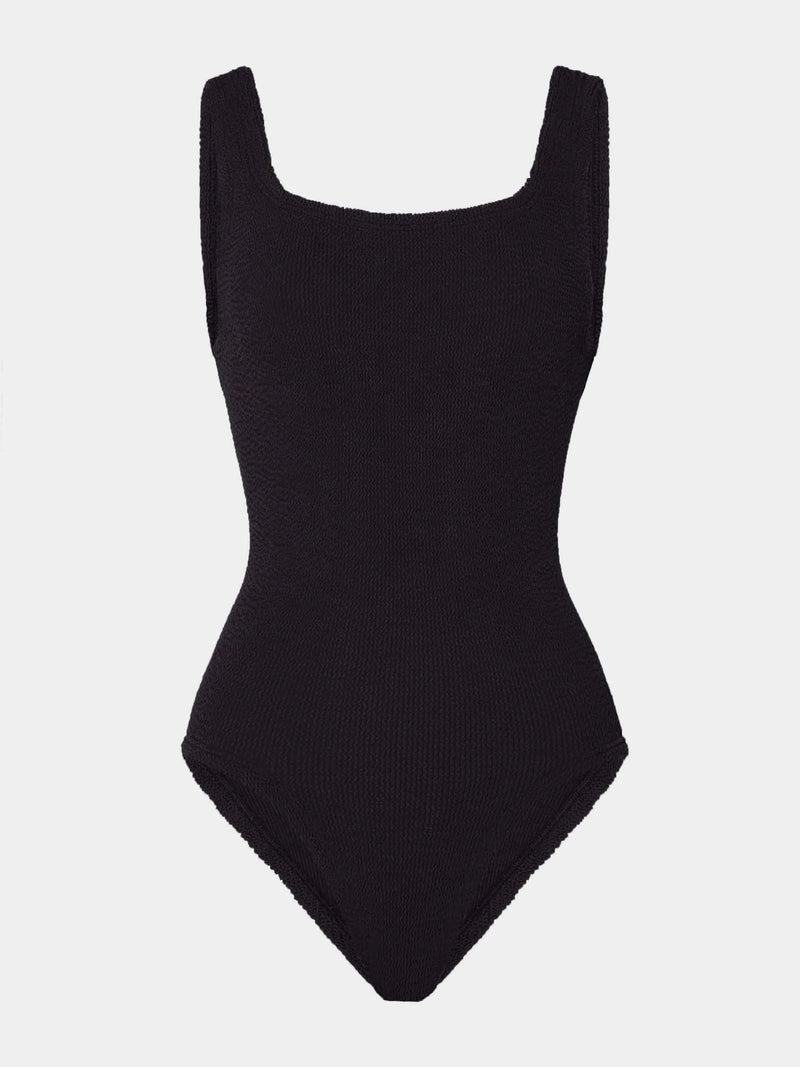 Coverage Square Neck Swim Black