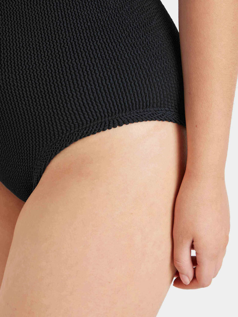 Coverage Square Neck Swim Black