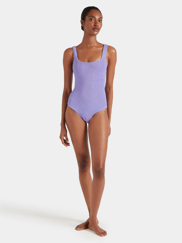 Coverage Square Neck Swim Lilac