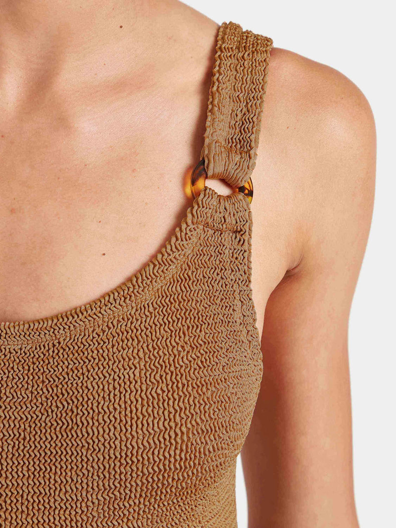 Domino Swim Metallic Cocoa