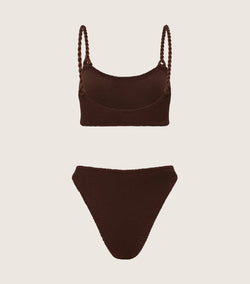 Phoebe Bikini Metallic Chocolate