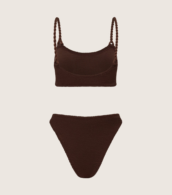 Phoebe Bikini Metallic Chocolate