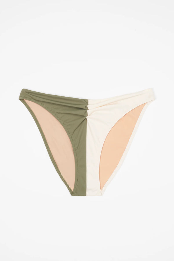 Paros Classic Bikini Bottom Olive/Cream