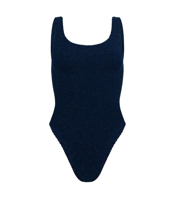 Square Neck Swim Navy/Silver